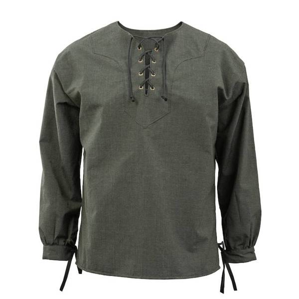 Jette Viking shirt - graphite 100% Merino